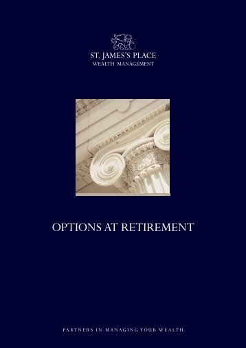 OPTIONS AT RETIREMENT - St James's Place