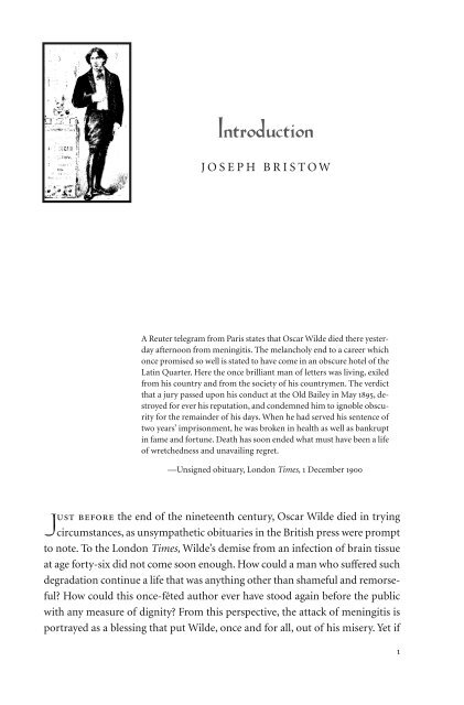 Oscar Wilde and Modern Culture - Ohio University Press & Swallow ...