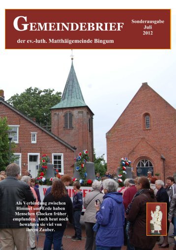 Festschrift - Teil I - Kirchengemeinden Bingum und Holtgaste