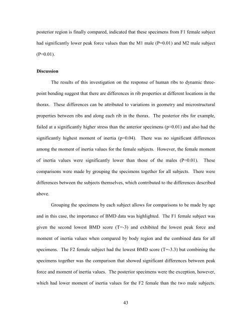 Microstructural And Mechanical Properties Of Human Ribs Joseph