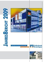 j ahres b ericht 2009 - Volksbank Kraichgau Wiesloch-Sinsheim eG