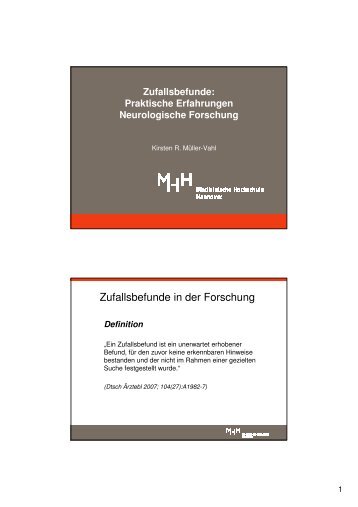 Zufallsbefunde