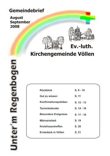 n ter'm e n o g e U R g e b n - der Evangelisch-lutherischen ...
