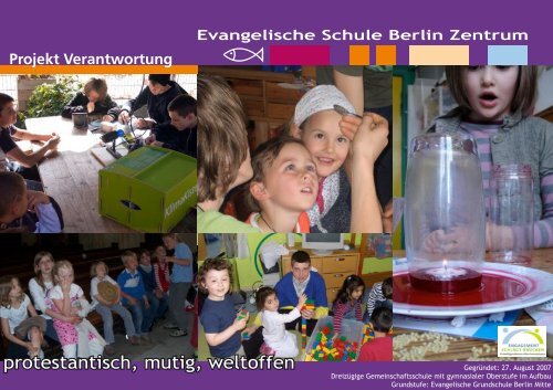 Plakat Projekt Verantwortung - Evangelische Schule Berlin Zentrum