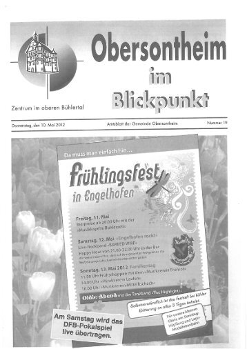 Amtsblatt der Gemeinde Obersontheim KW 19/2012