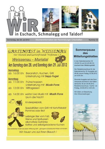 WIR KW 30/2012 - Stadt Ravensburg | Startseite