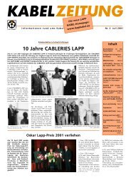 10 Jahre CABLERIES LAPP