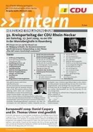 52. Kreisparteitag der CDU Rhein-Neckar - Elke Brunnemer