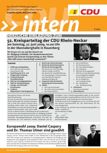 52. Kreisparteitag der CDU Rhein-Neckar - Elke Brunnemer
