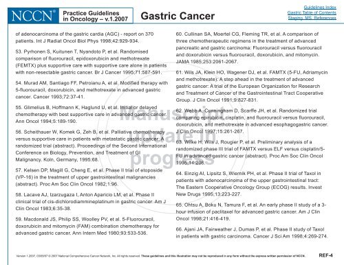 Practice Guidelines in Oncology - Gastric Cancer