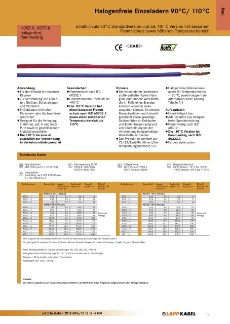 ölflex robust fd 756 c - Lapp Kabel