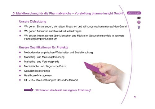 3. Marktforschung für die Pharmabranche