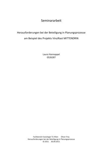 Seminararbeit - VinziRast