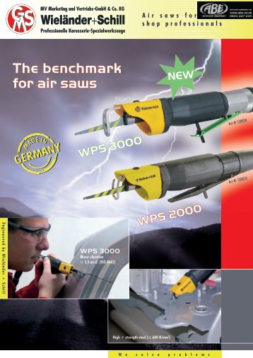 The benchmark for air saws WPS 3000 WPS 2000 WPS 3000