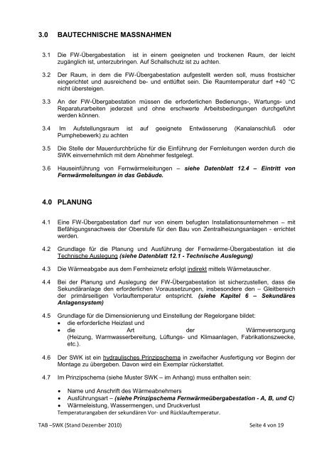Technische Anschlußbedingungen ... - Stadtwerke Kapfenberg GmbH