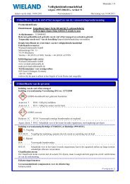 Veiligheidsinformatieblad - Wieland Edelmetalle