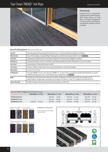 Katalog FUMA Fußmatten-Systeme 2012 als PDF