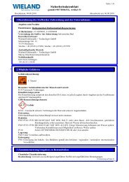 Sicherheitsdatenblatt - Wieland Edelmetalle