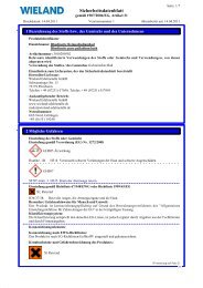 Sicherheitsdatenblatt - Wieland Edelmetalle