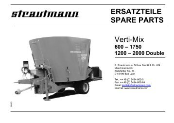 ERSATZTEILE SPARE PARTS Verti-Mix