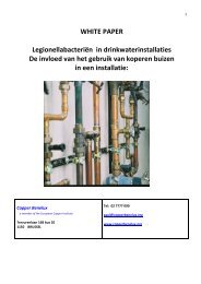 WHITE PAPER Legionellabacteriën in drinkwaterinstallaties De ...