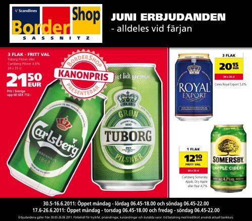 JUNI ERBJUDANDEN - Bordershop