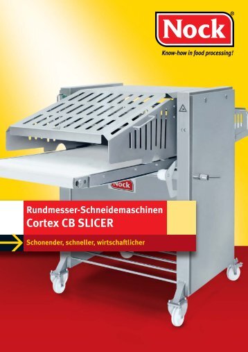 Rundmesser-Schneidemaschinen Cortex CB SLICER Schonender