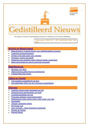 Gedistilleerd Nieuws - Commissie Gedistilleerd