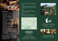 shooting parties brochure - Bishopstrow House