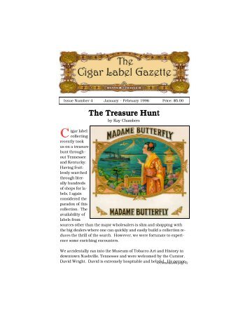 issue 4 Jan. - The Cigar Label Gazette