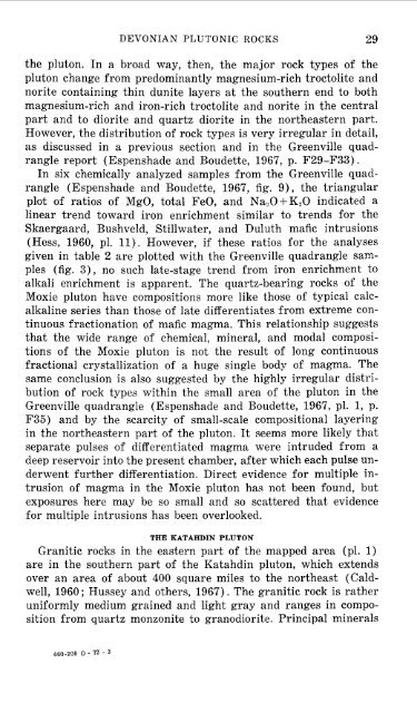 Geology Of The Moxie Pluton In The Moosehead