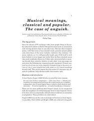Musical meanings, classical and popular. The case of anguish.
