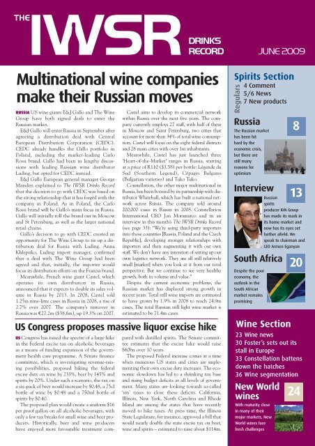 Multinational wine companies make their Russian moves - The IWSR
