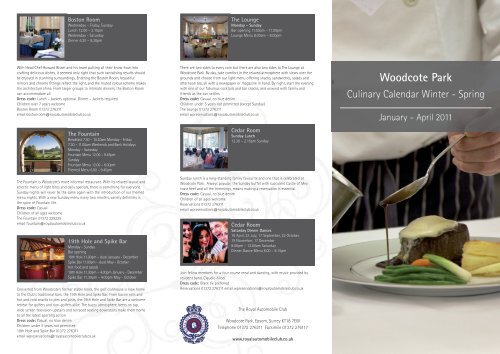 Woodcote Park - Royal Automobile Club