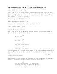 Ya'Ke Smith Writing Sample # 2: Script for Short Film Hope's War ...