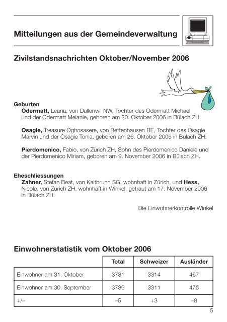 dorfziitig Dezember 2006