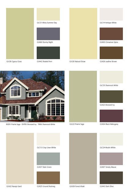 Miller Paint Exterior Color Chart