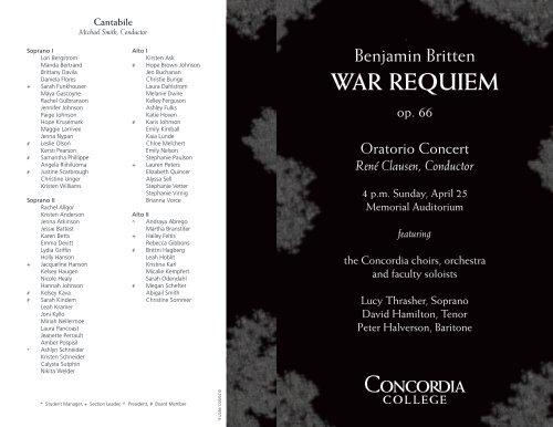 BRITTEN – WAR REQUIEM