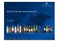 Download the Presentation - Pernod Ricard