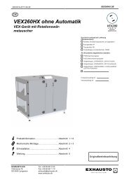 VEX260HX ohne Automatik VEX-Gerät mit Rotationswär - exhausto.de