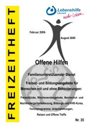 5 Offene Hilfen - Lebenshilfe Lörrach