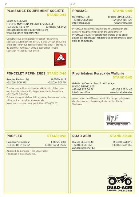 Liste des exposants - Econologie.info