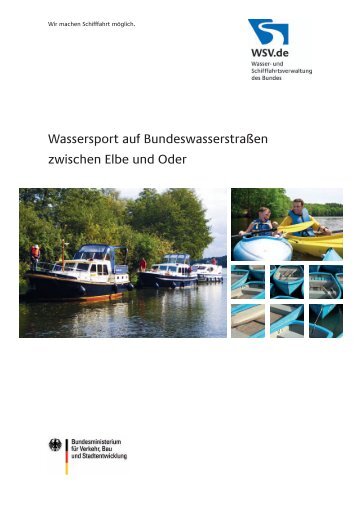 Wassersport auf Bundeswasserstraßen zwischen Elbe und Oder