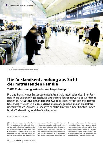 Die Auslandsentsendung aus Sicht der mitreisenden Familie - DIJ