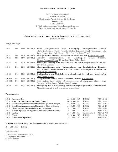 aktualisiertes pdf - DPG-Tagungen