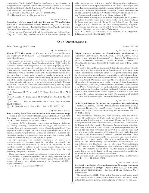 aktualisiertes pdf - DPG-Tagungen