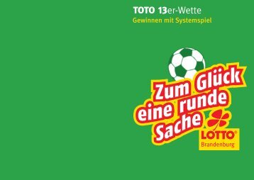 TOTO 13er Ergebniswette Systeminformationen - Lotto Brandenburg