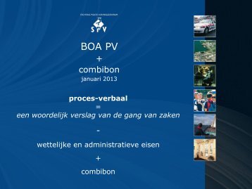 PowerPoint BOA proces-verbaal en combibon domein 1 - SPV