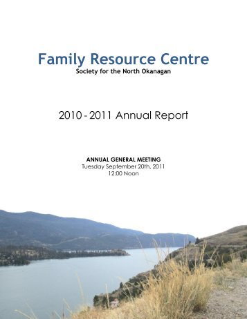 mission - Family Resource Centre Society for the North Okanagan