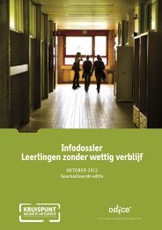 Infodossier Leerlingen zonder wettig verblijf - Kruispunt Migratie ...